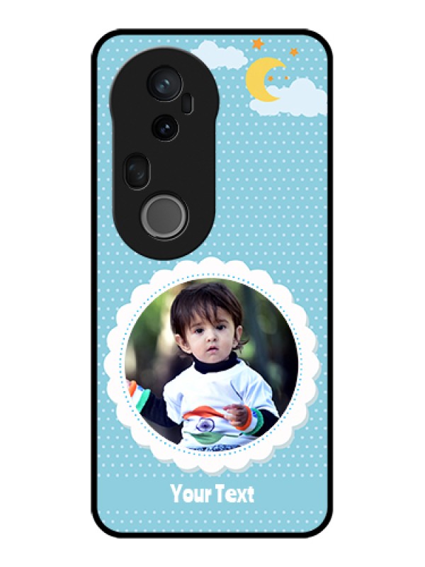 Custom Vivo T4 Ultra 5G Custom Glass Phone Case - Violet Pattern Design