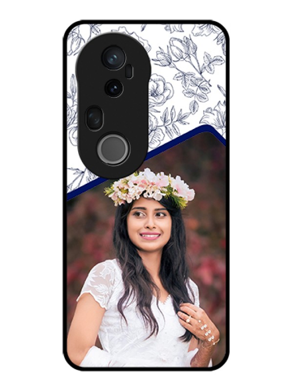 Custom Vivo T4 Ultra 5G Custom Glass Phone Case - Classy Floral Design