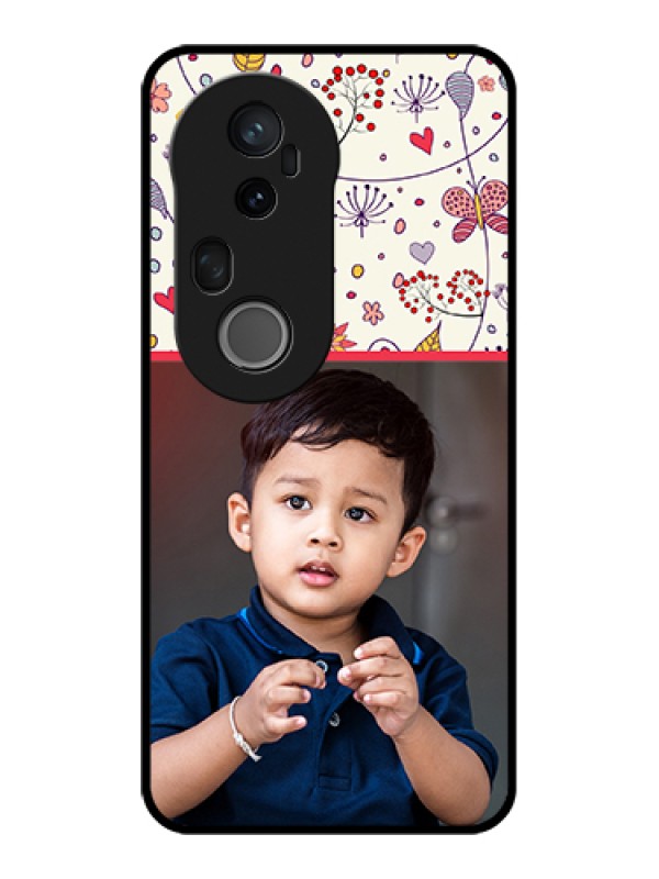 Custom Vivo T4 Ultra 5G Custom Glass Phone Case - Premium Floral Design