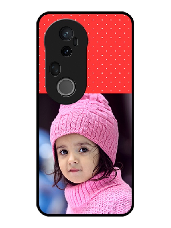 Custom Vivo T4 Ultra 5G Custom Glass Phone Case - Red Pattern Design