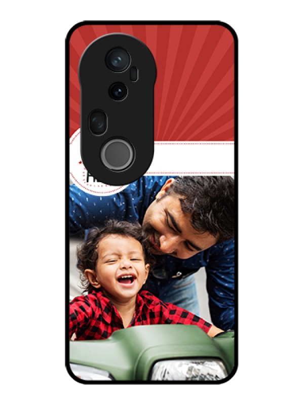 Custom Vivo T4 Ultra 5G Custom Glass Phone Case - My Dad Hero Design
