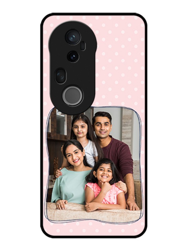 Custom Vivo T4 Ultra 5G Custom Glass Phone Case - Family With Dots Design