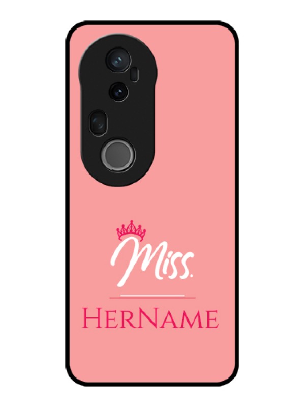 Custom Vivo T4 Ultra 5G Custom Glass Phone Case - Mrs With Name Design