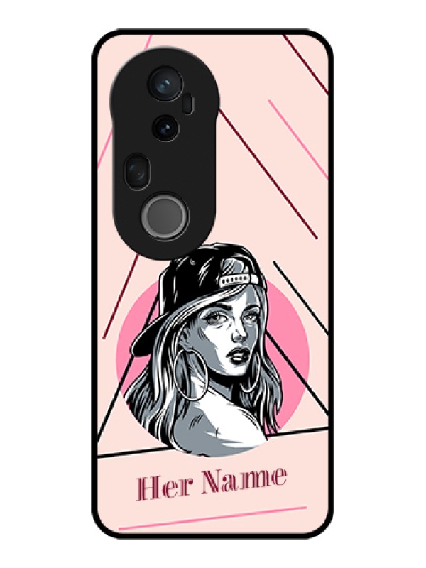 Custom Vivo T4 Ultra 5G Custom Glass Phone Case - Rockstar Girl Design