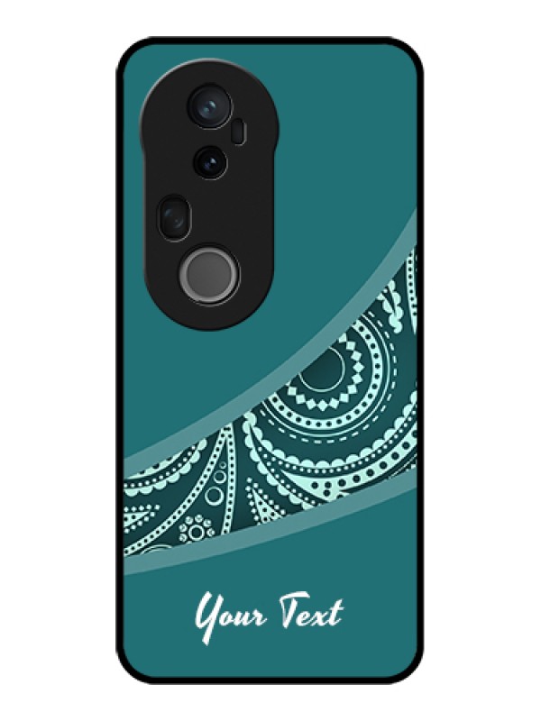 Custom Vivo T4 Ultra 5G Custom Glass Phone Case - Semi Visible Floral Design