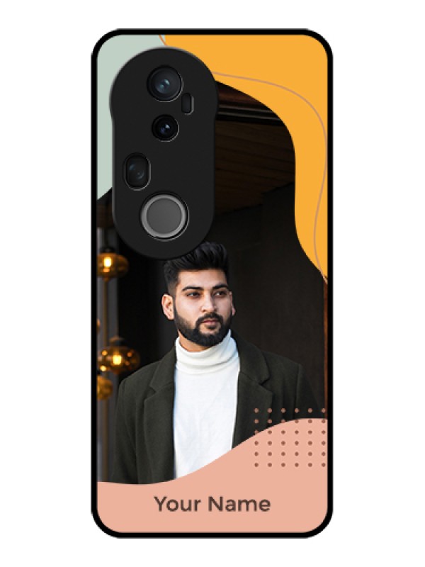 Custom Vivo T4 Ultra 5G Custom Glass Phone Case - Tri - Coloured Overlay Design