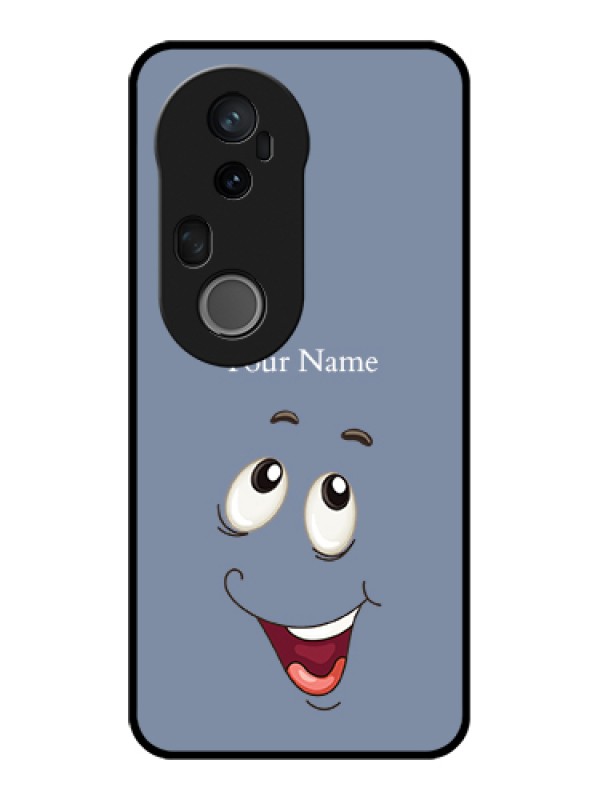 Custom Vivo T4 Ultra 5G Custom Glass Phone Case - Laughing Cartoon Face Design