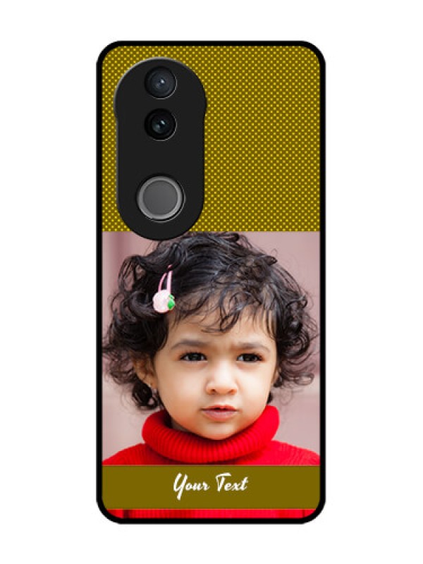 Custom Vivo T4R 5G Custom Glass Phone Case - Simple Green Color Design