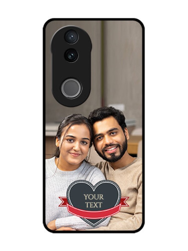 Custom Vivo T4R 5G Custom Glass Phone Case - Just Married Couple Design