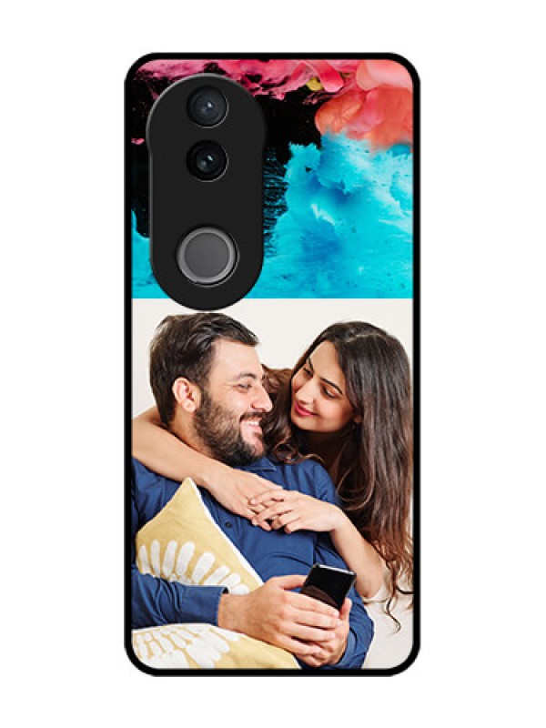 Custom Vivo T4R 5G Custom Glass Phone Case - Quote With Acrylic Painting Design