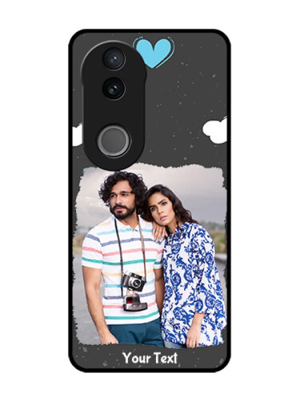 Custom Vivo T4R 5G Custom Glass Phone Case - Splashes With Love Doodles Design