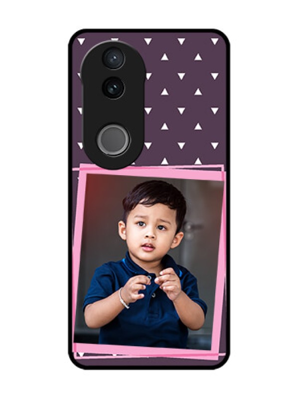 Custom Vivo T4R 5G Custom Glass Phone Case - Triangle Pattern Dotted Design
