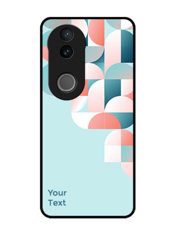 Custom Vivo T4R 5G Custom Glass Phone Case - Stylish Semi - Circle Pattern Design