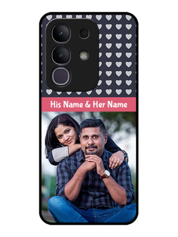 Custom Vivo T4x 5G Custom Glass Phone Case - Love Symbols Design