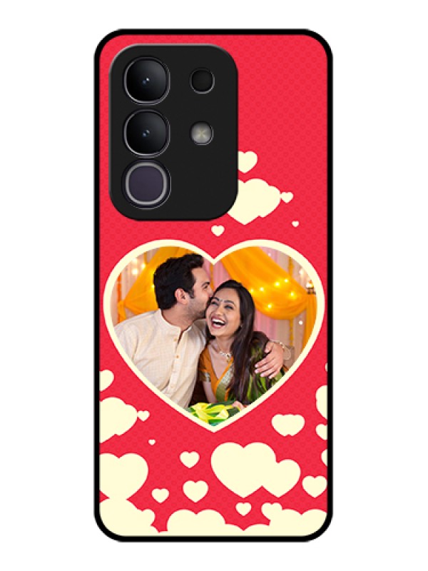 Custom Vivo T4x 5G Custom Glass Phone Case - Love Symbols Phone Cover Design