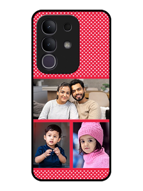 Custom Vivo T4x 5G Custom Glass Phone Case - Bulk Photo Upload Design