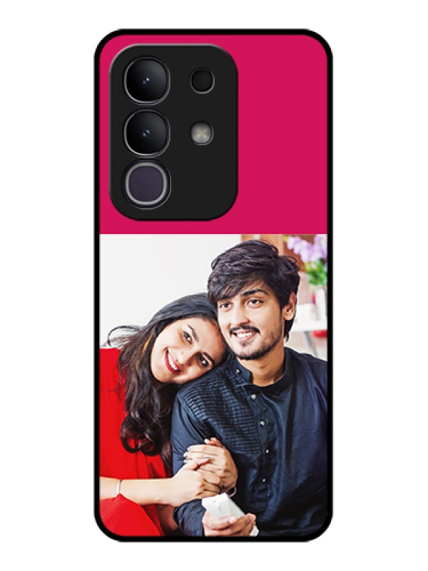 Custom Vivo T4x 5G Custom Glass Phone Case - Anniversary Cover Design
