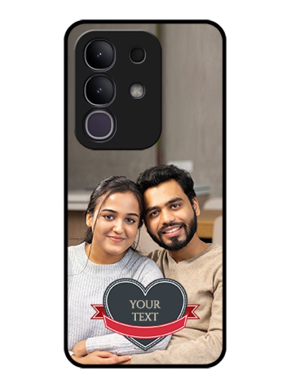 Custom Vivo T4x 5G Custom Glass Phone Case - Just Married Couple Design