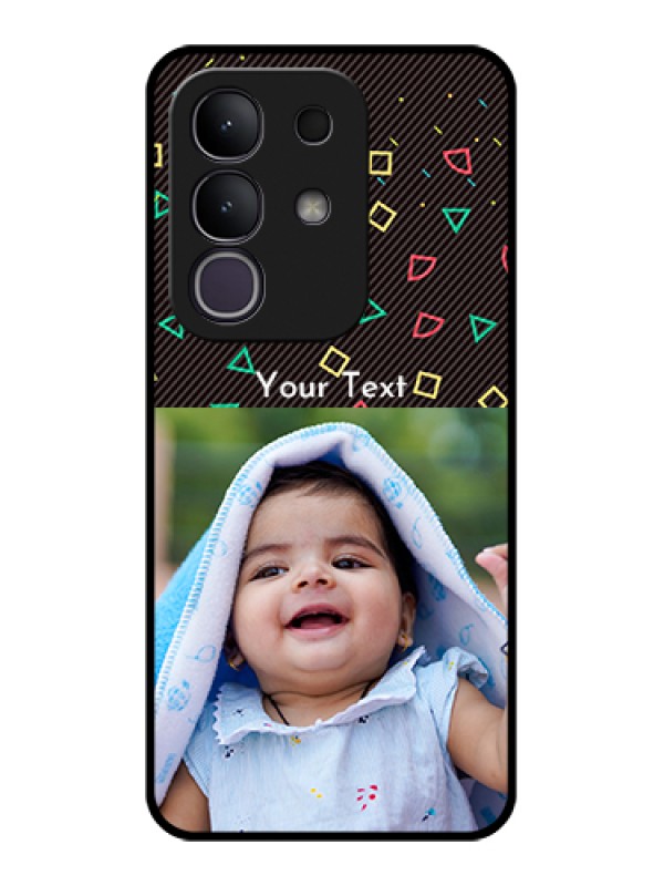 Custom Vivo T4x 5G Custom Glass Phone Case - With Confetti Birthday Design
