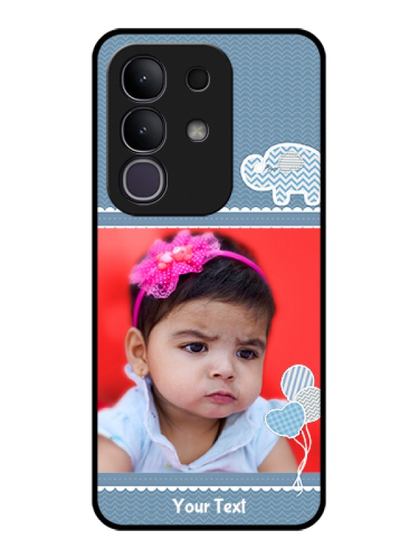 Custom Vivo T4x 5G Custom Glass Phone Case - With Kids Pattern Design