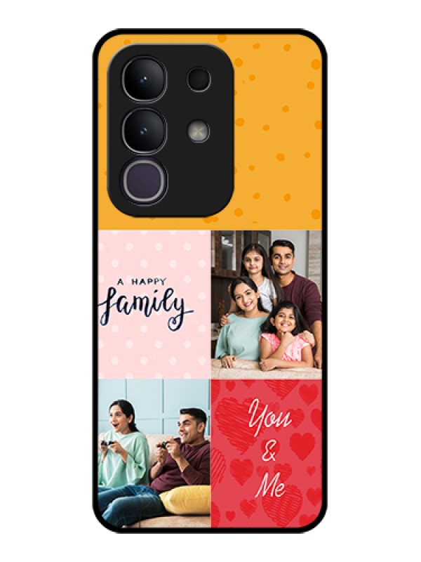 Custom Vivo T4x 5G Custom Glass Phone Case - Images With Quotes Design