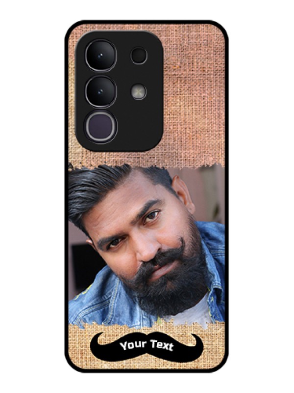 Custom Vivo T4x 5G Custom Glass Phone Case - With Texture Design