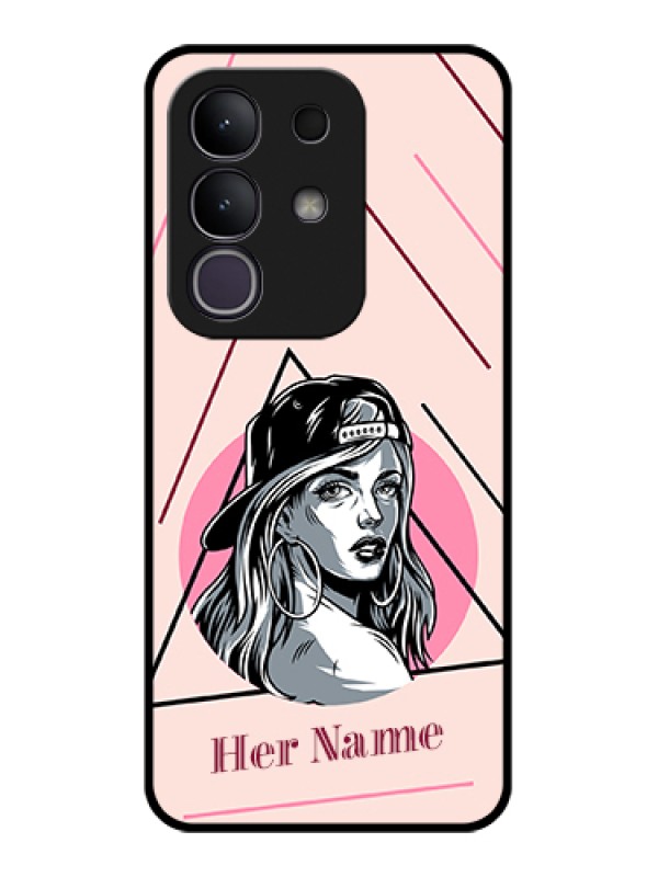 Custom Vivo T4x 5G Custom Glass Phone Case - Rockstar Girl Design