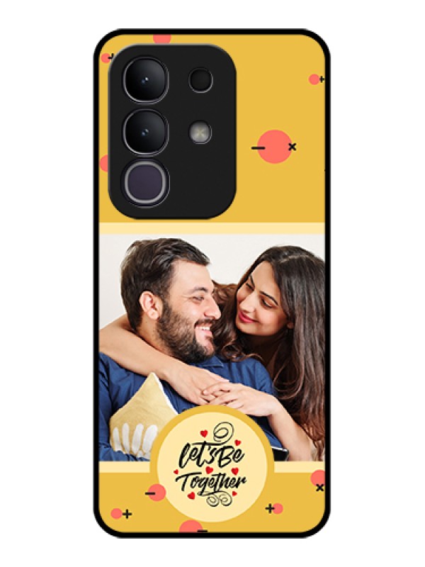 Custom Vivo T4x 5G Custom Glass Phone Case - Lets Be Together Design