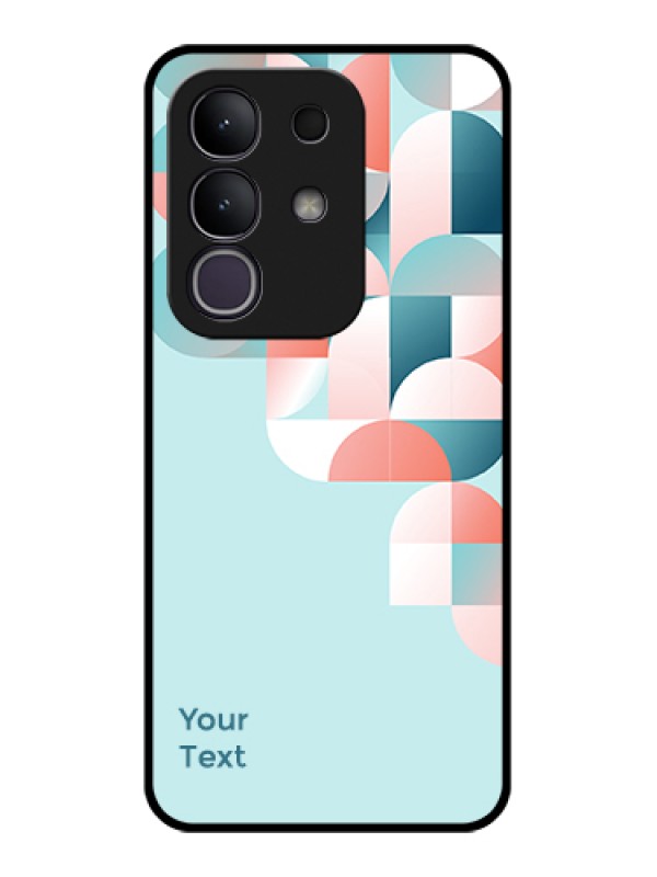 Custom Vivo T4x 5G Custom Glass Phone Case - Stylish Semi - Circle Pattern Design