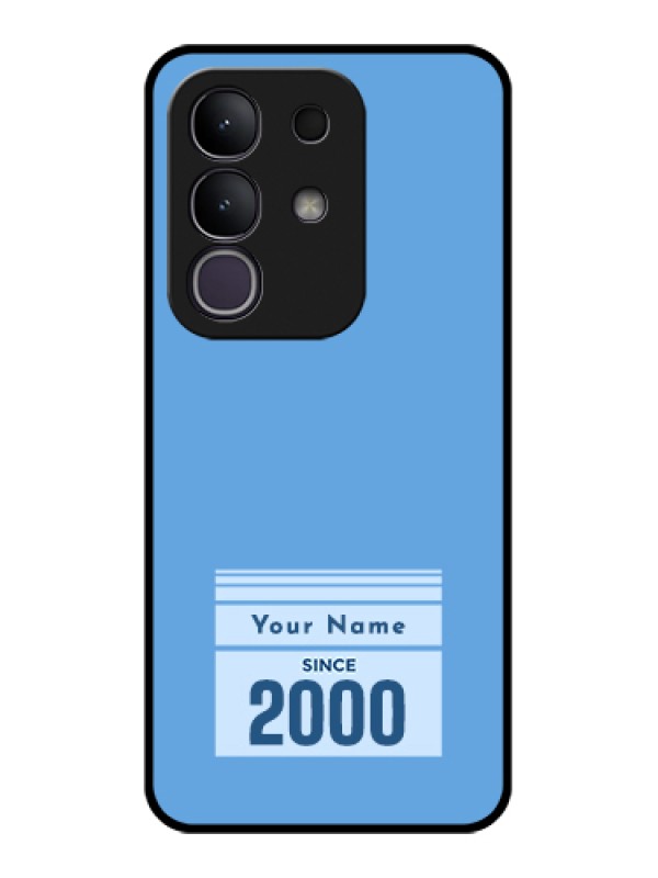 Custom Vivo T4x 5G Custom Glass Phone Case - Custom Year Of Birth Design