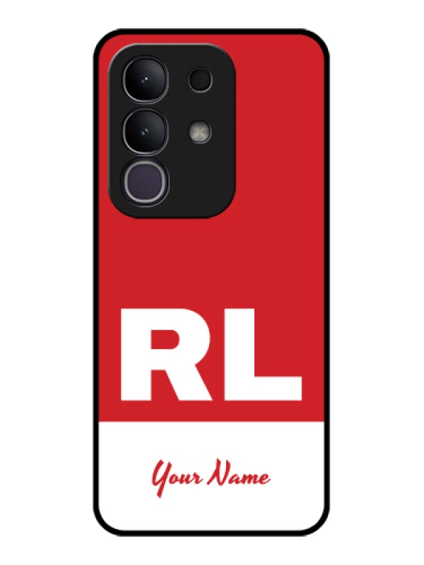 Custom Vivo T4x 5G Custom Glass Phone Case - Dual Tone Custom Text Design