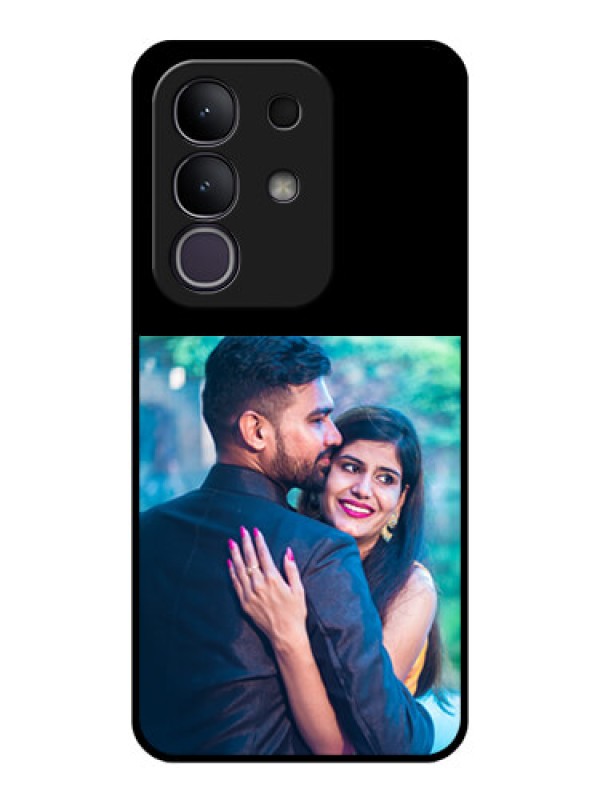 Custom Vivo T4X 5G Custom Glass Phone Case - Upload Full Picture With Custom Color Design