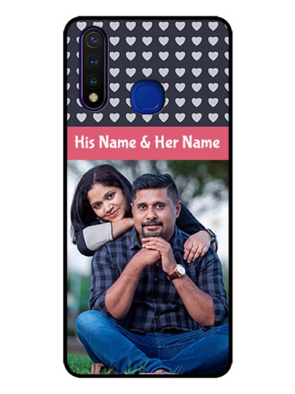 Custom Vivo U20 Custom Glass Mobile Case  - Love Symbols Design