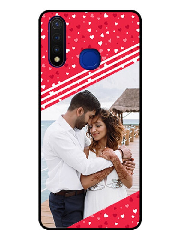 Custom Vivo U20 Custom Glass Mobile Case  - Valentines Gift Design