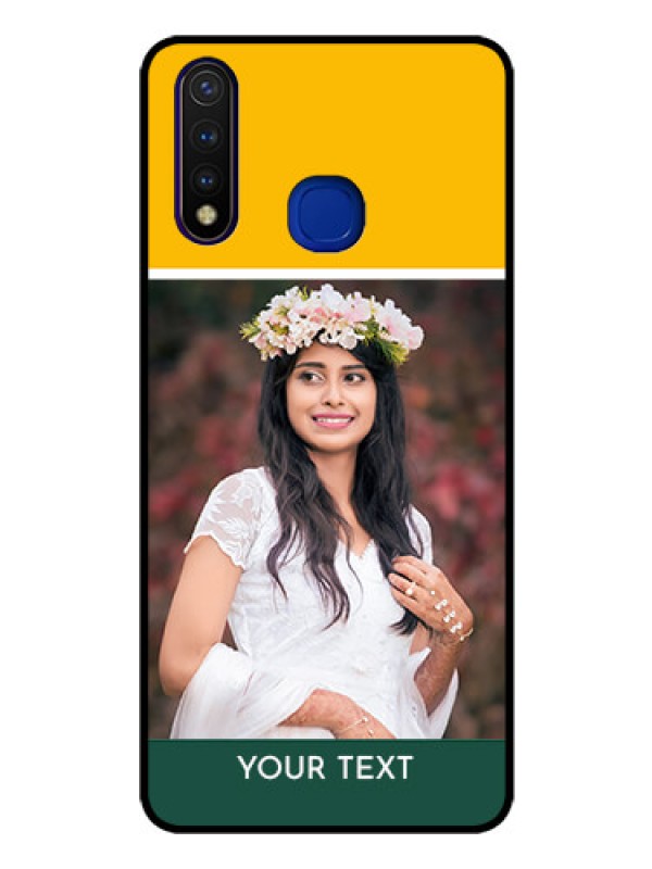 Custom Vivo U20 Photo Printing on Glass Case  - Love You Design
