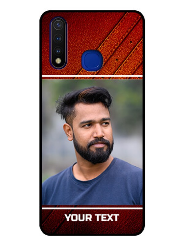 Custom Vivo U20 Personalized Glass Phone Case  - Leather Phone Case Design