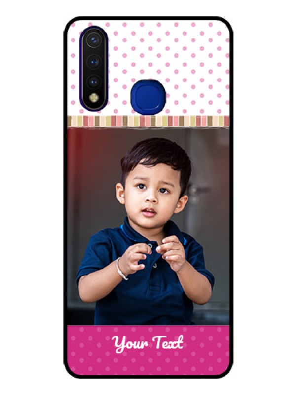 Custom Vivo U20 Photo Printing on Glass Case  - Cute Girls Cover Design