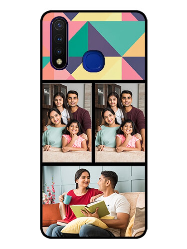Custom Vivo U20 Custom Glass Phone Case  - Bulk Pic Upload Design