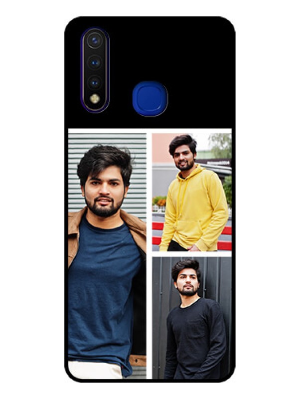 Custom Vivo U20 Photo Printing on Glass Case  - Upload Multiple Picture Design