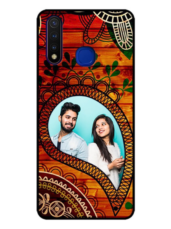 Custom Vivo U20 Personalized Glass Phone Case  - Abstract Colorful Design