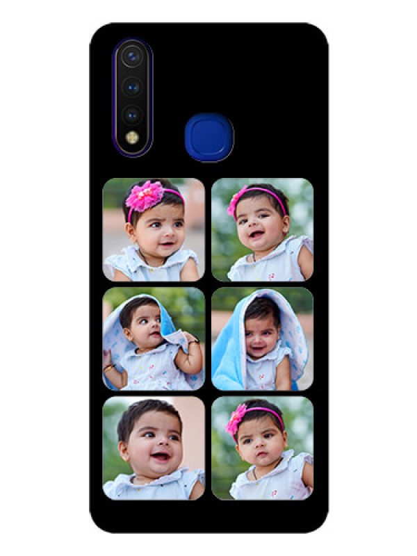 Custom Vivo U20 Photo Printing on Glass Case  - Multiple Pictures Design