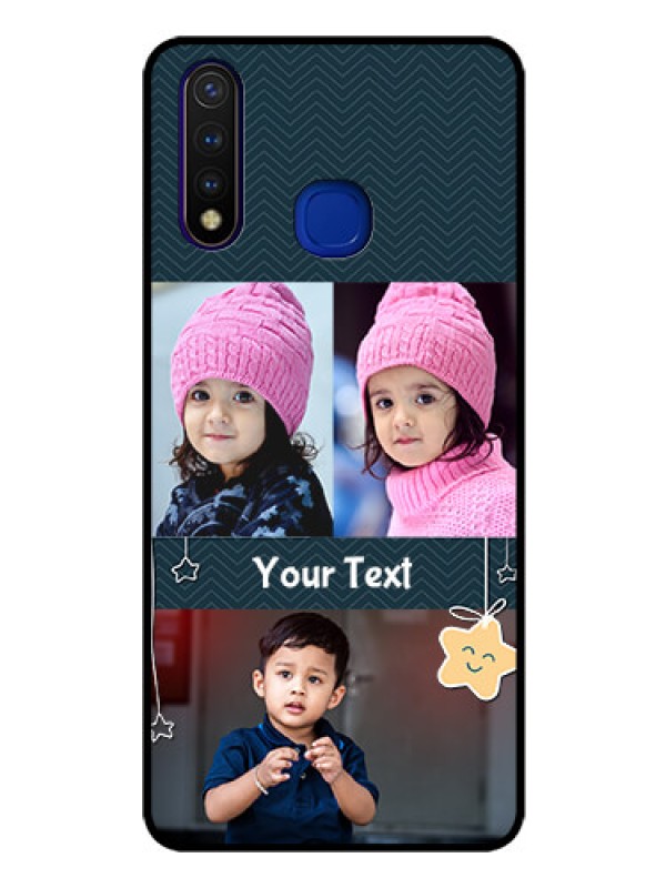 Custom Vivo U20 Custom Glass Mobile Case  - Hanging Stars Design