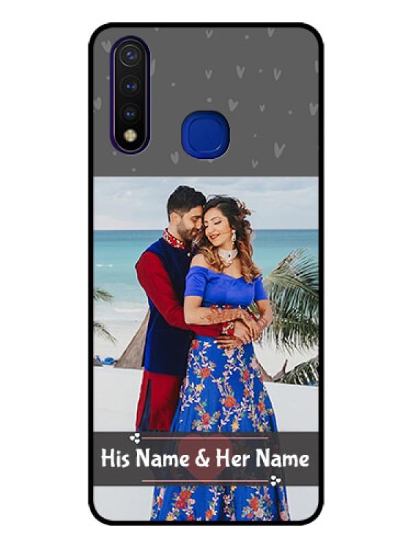 Custom Vivo U20 Custom Glass Mobile Case  - Buy Love Design with Photo Online