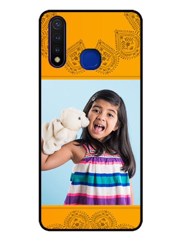 Custom Vivo U20 Personalized Glass Phone Case  - Photo Wedding Design 