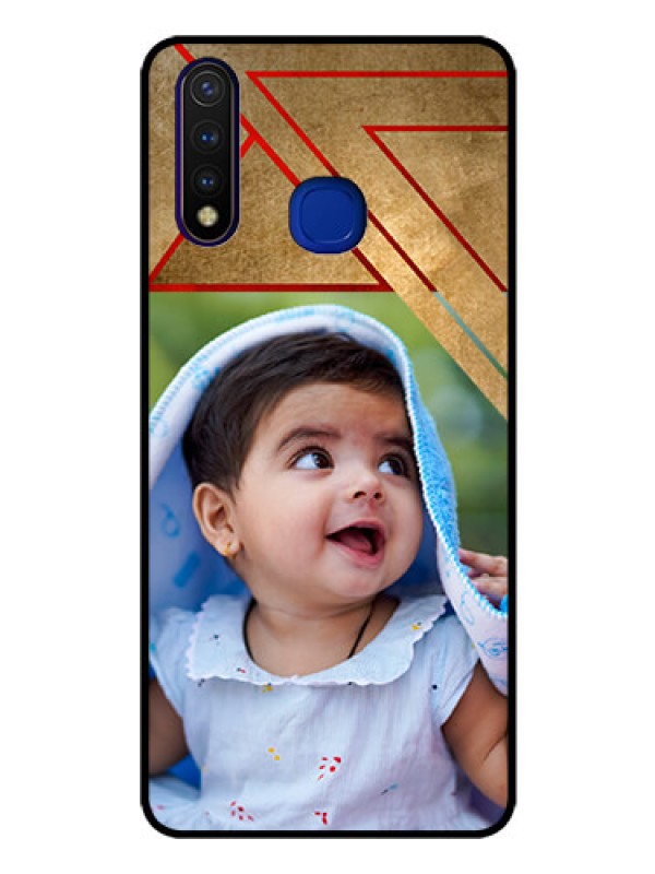 Custom Vivo U20 Personalized Glass Phone Case  - Gradient Abstract Texture Design