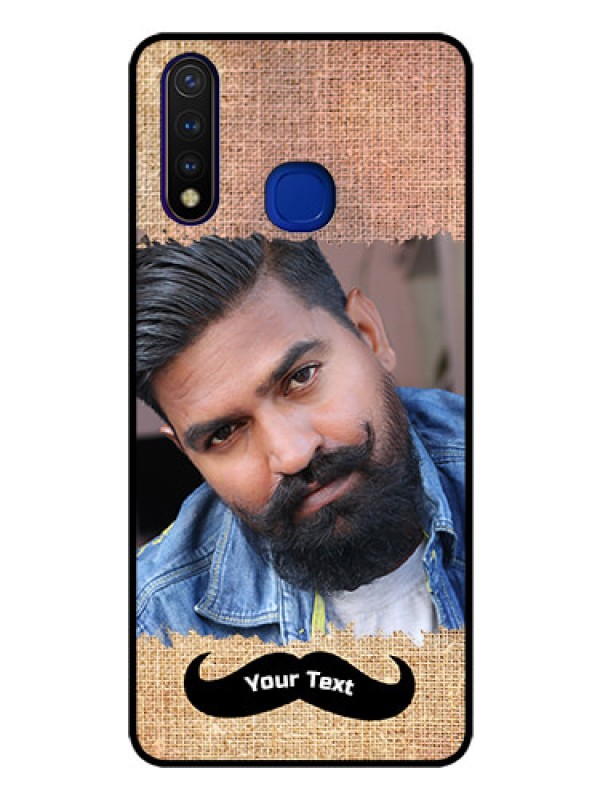 Custom Vivo U20 Personalized Glass Phone Case  - with Texture Design