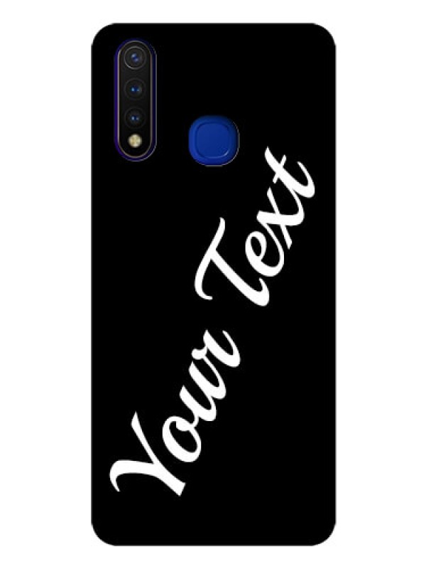 Custom Vivo U20 Custom Glass Mobile Cover with Your Name