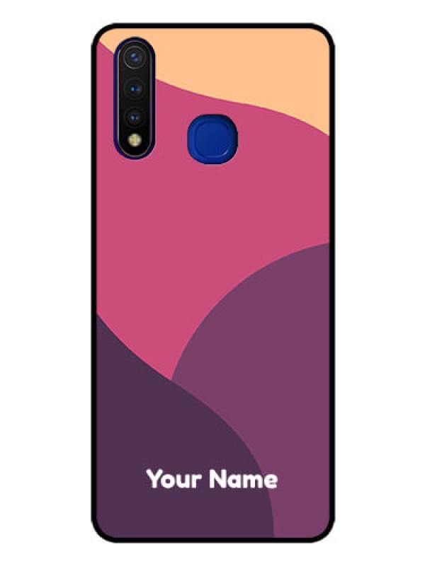 Custom Vivo U20 Custom Glass Phone Case - Mixed Multi-colour abstract art Design