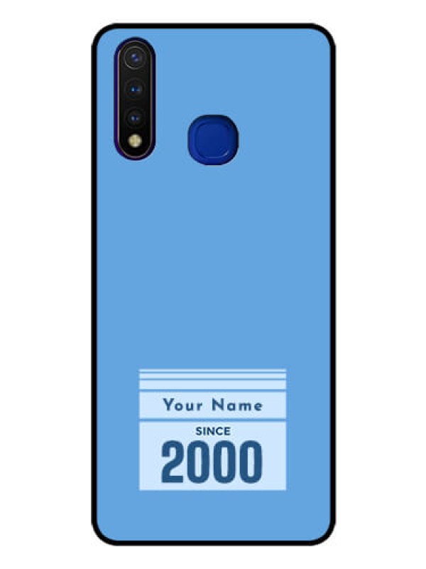Custom Vivo U20 Custom Glass Mobile Case - Custom Year of birth Design