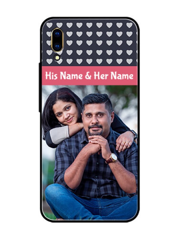 Custom Vivo V11 Pro Custom Glass Mobile Case  - Love Symbols Design